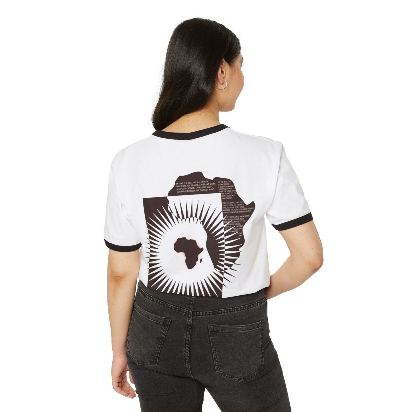 African Soil White Tee Crest Woman by Mwooyo